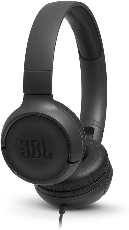 JBL TUNE 500 WIRED ON EAR HEADPHONES BLACK
