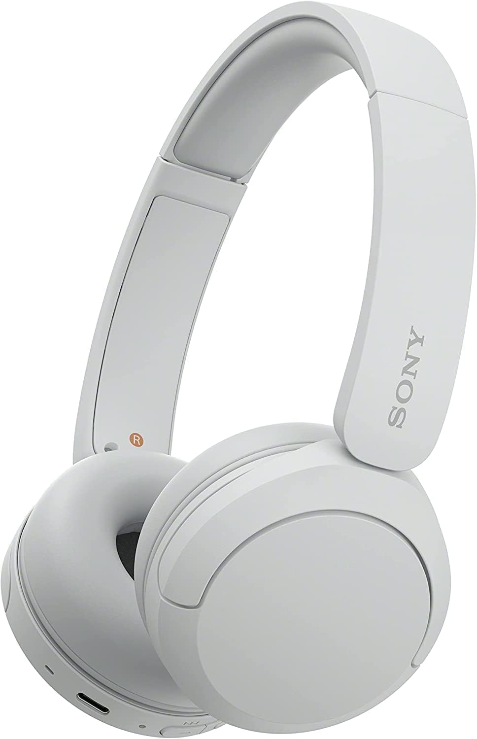 Sony WH-CH520 Wireless Headphones, Light Comfortable, on-Ear Style, Clear Voice Calls, 50 Hours Battery Life, Quick Charge, Multipoint, White