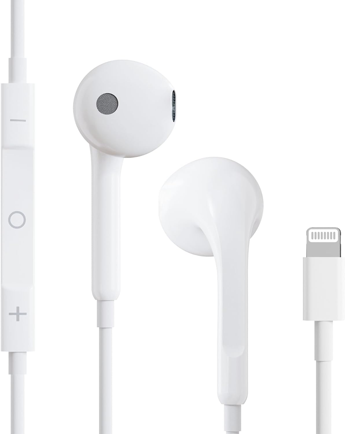 Apple Earbuds Lightning Headphones for iPhone,iPhone Earphones Wired,Apple Earphones with Lightning Connector【Apple MFi Certified】for iPhone 14/13/12/11/XR/XS/X/8(Built-in Microphone & Volume Control)