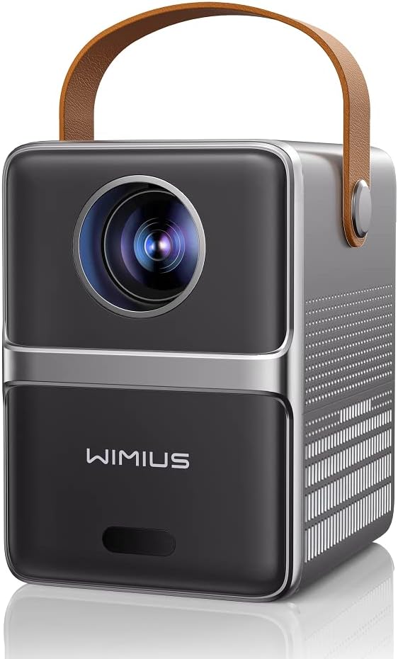 Mini Projector【Electric Focus】 WiMiUS 15000 Lumen Portable Projector,5G WiFi Bluetooth Projector Full HD 1080P Supported,Home Outdoor Movie Projector Compatible with TV Stick/Smartphone/HDMI/USB/AV