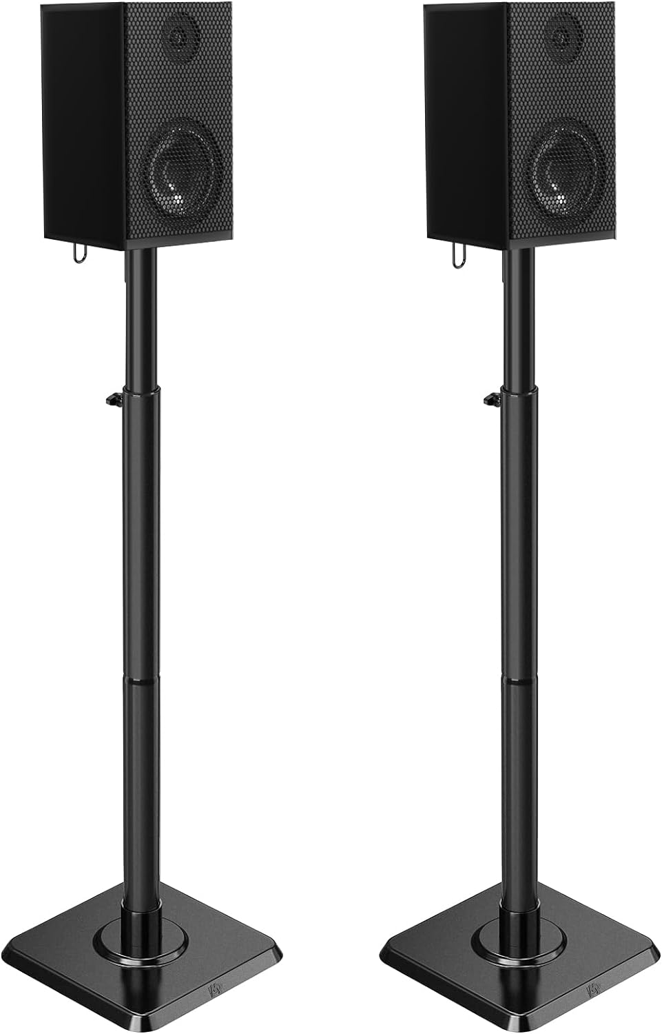 Mounting Dream Speaker Stands Height Adjustable for Satellite & Small Bookshelf Speakers, Set of 2 Floor Stand Mount for Bose Polk JBL Sony Yamaha and Others - 11LBS Capacity MD5402-04