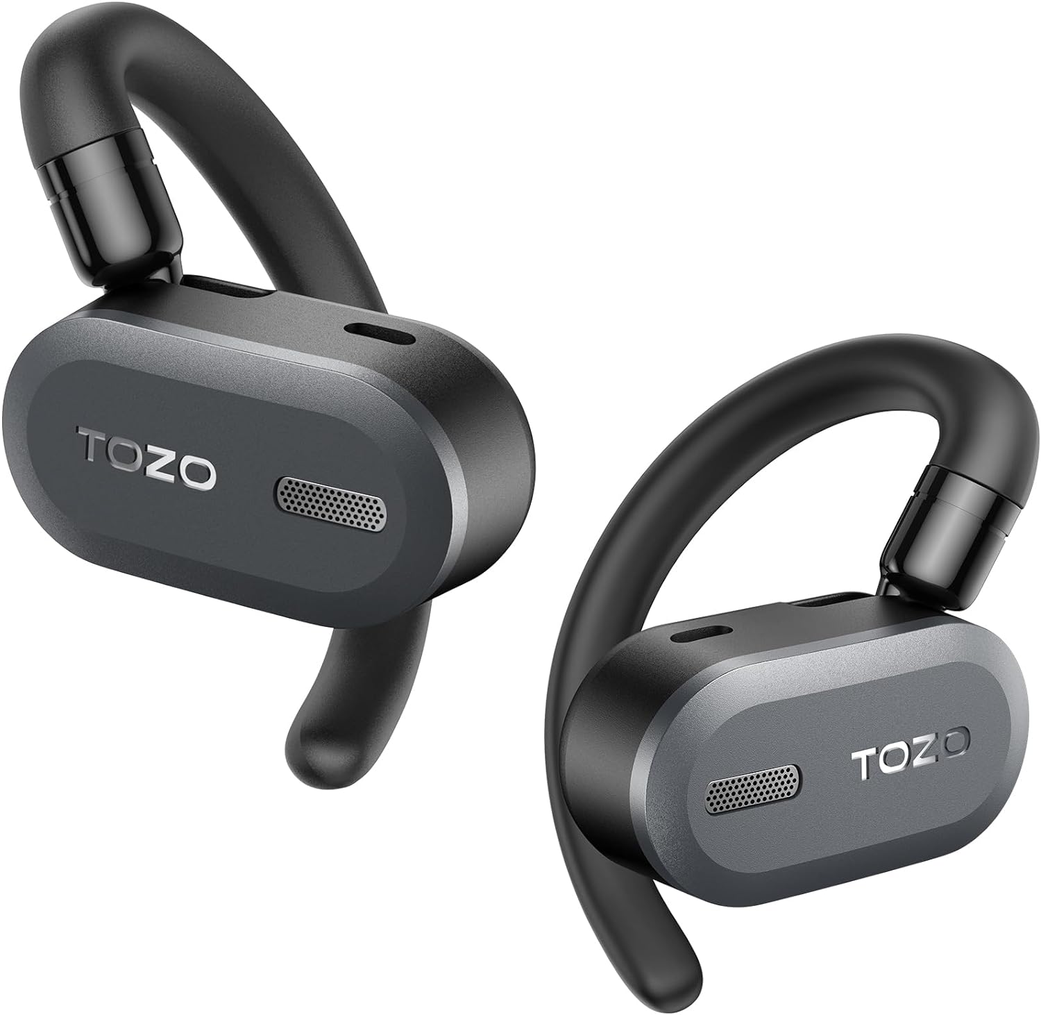 TOZO O2 Lightweight Wireless Earbuds with Multi-Angle Adjustment, True Wireless Bluetooth 5.3 Headphones with Open Ear Design for Long-lasting Comfort, Crystal-Clear Calls for Driving, Meeting
