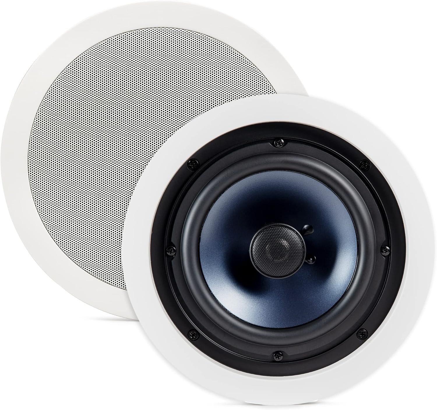 Polk Audio RC80i 2-Way in-Ceiling/in-Wall Speakers (Pair, White) 8 Inch