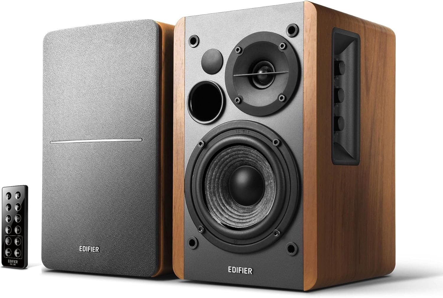 Edifier R1280DB Powered Bluetooth Bookshelf Speakers - Optical Input - Wireless Studio Monitors - 4 Inch Near Field Speaker - 42w RMS