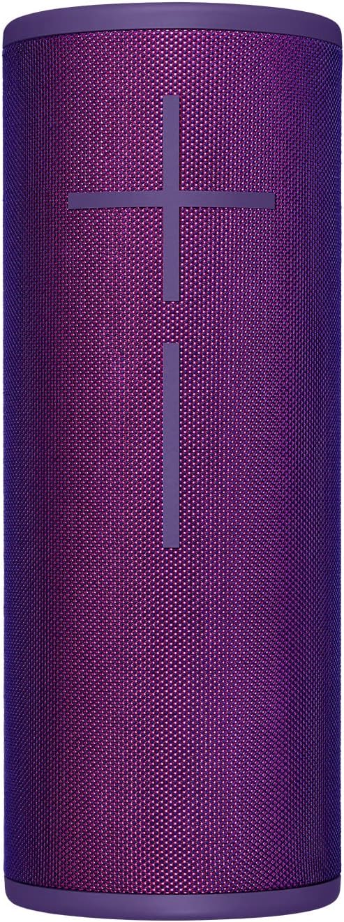Ultimate Ears MEGABOOM 3 Bluetooth Speaker - Powerful 360° Sound, Deep Bass, IP67 Waterproof, Dustproof, Drop-Proof, One-Touch Control - ULTRAVIOLET PURPLE