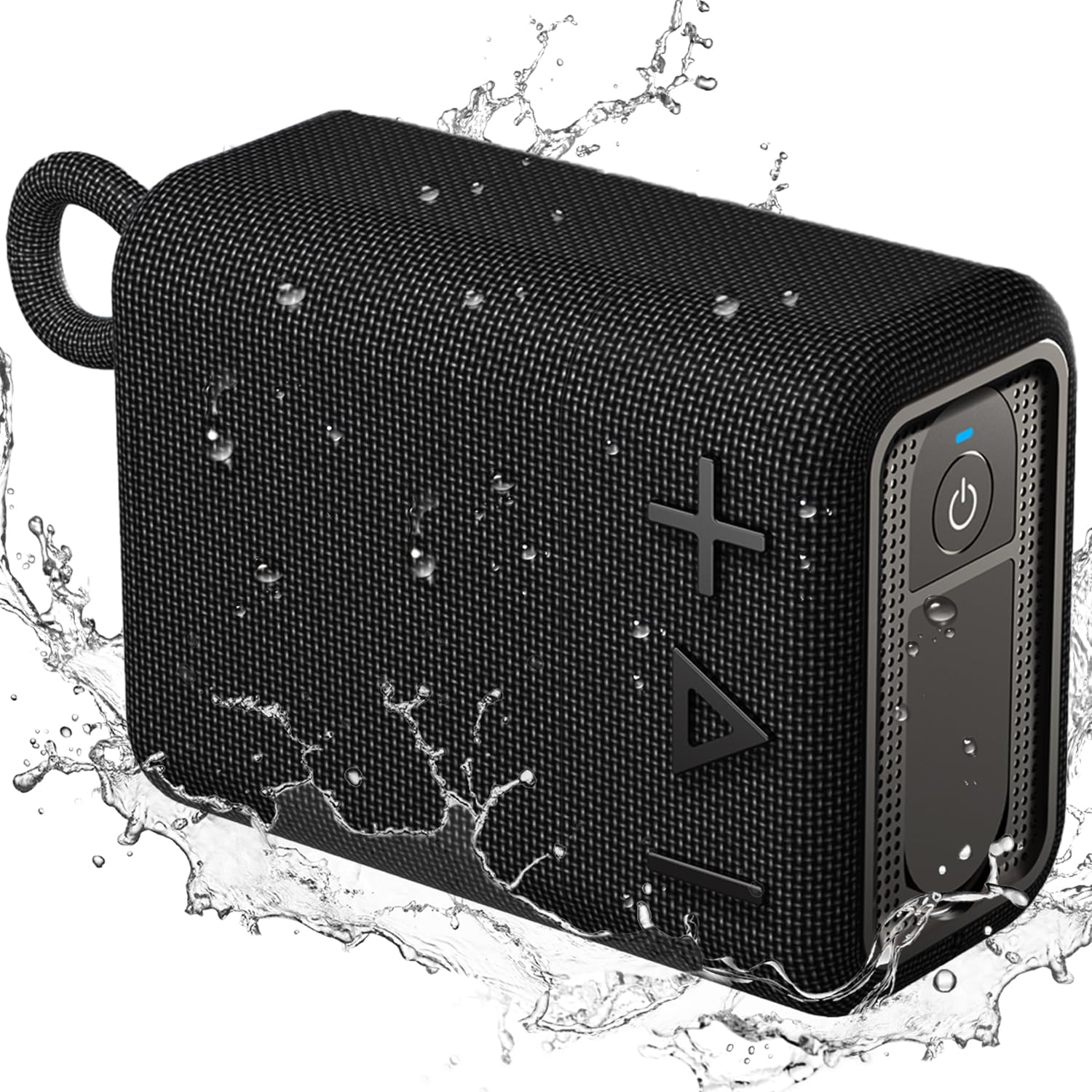ROYQUEEN Bluetooth Speaker, Waterproof Bluetooth Speaker, Portable Bluetooth Speaker,Shower Speaker,Rich Bass HD Stereo Sound for Home, Beach, Shower, Outdoor Travel 20H Playtime (Black)