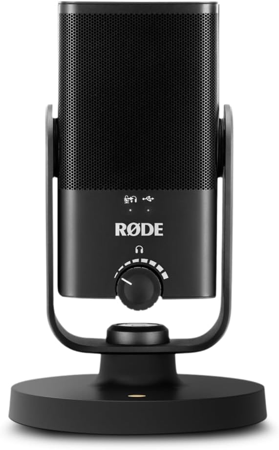 RØDE NT-USB Mini Versatile Studio-quality Condenser USB Microphone with Free Software for Podcasting, Streaming, Gaming, Music Production, Vocal and Instrument Recording